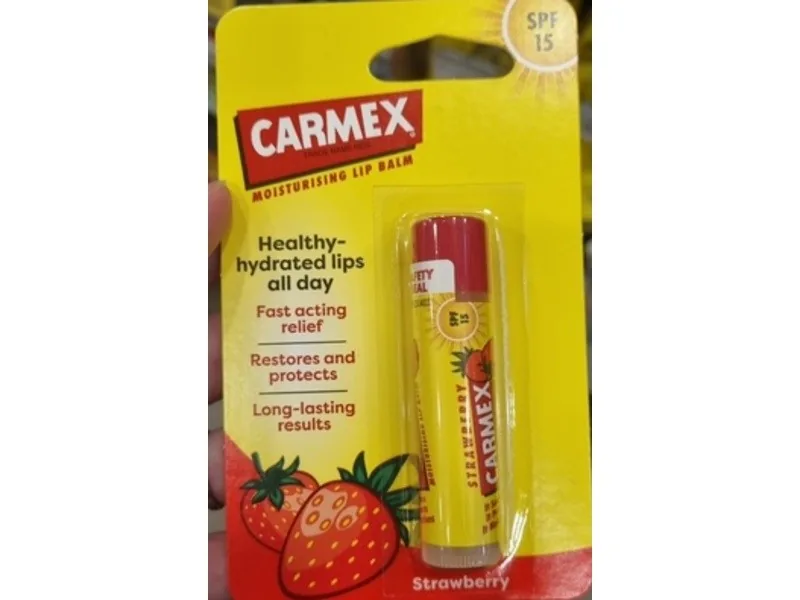 Carmex Strawberry Moisturizing Lip Balm