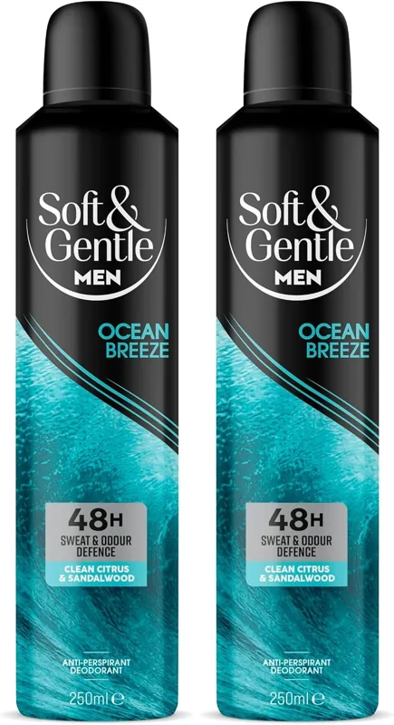 Soft & Gentle Men Ocean Breeze Body Spray 250ml