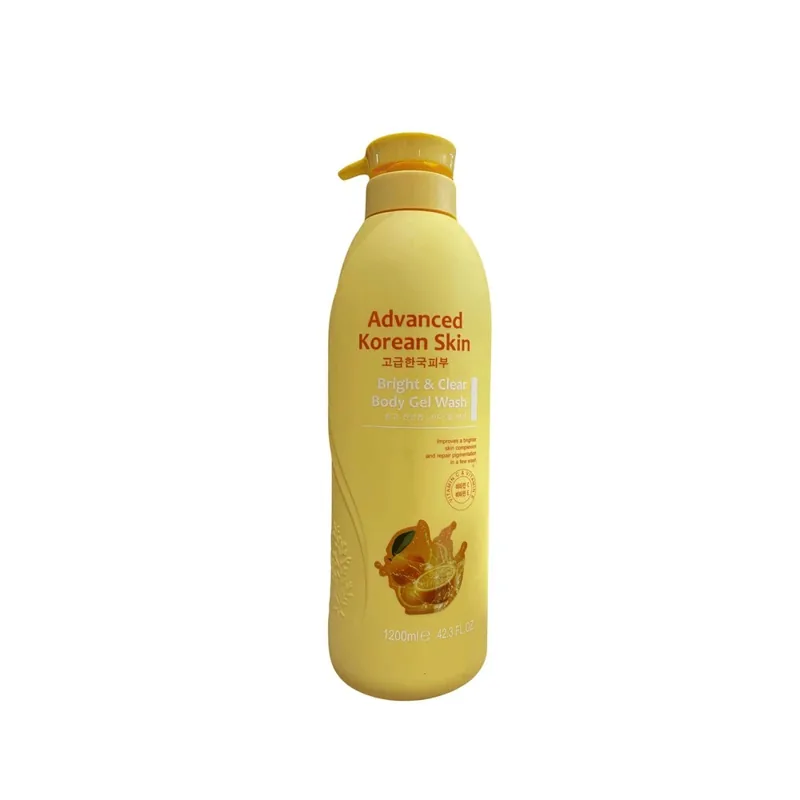 Advanced Korean Skin Bright and Clear Body Gel Wash Vitamin C & Vitamin E 1200ml