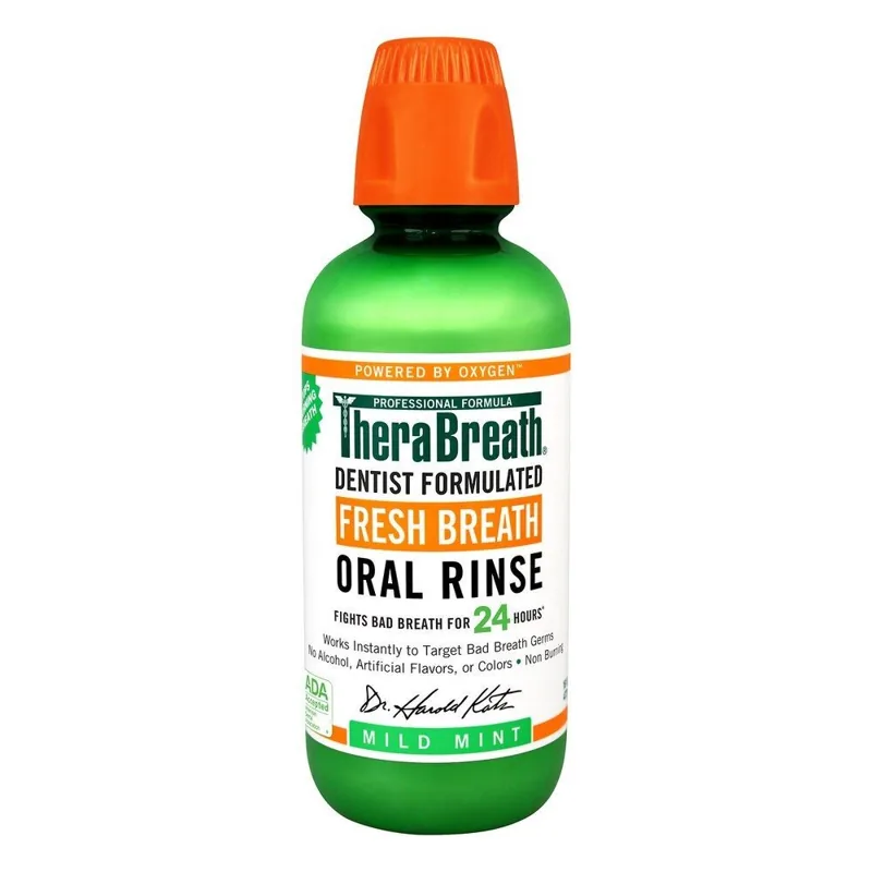 TheraBreath Dentist Formulated Fresh Breath (Mild Mint) Oral Rinse 473ml